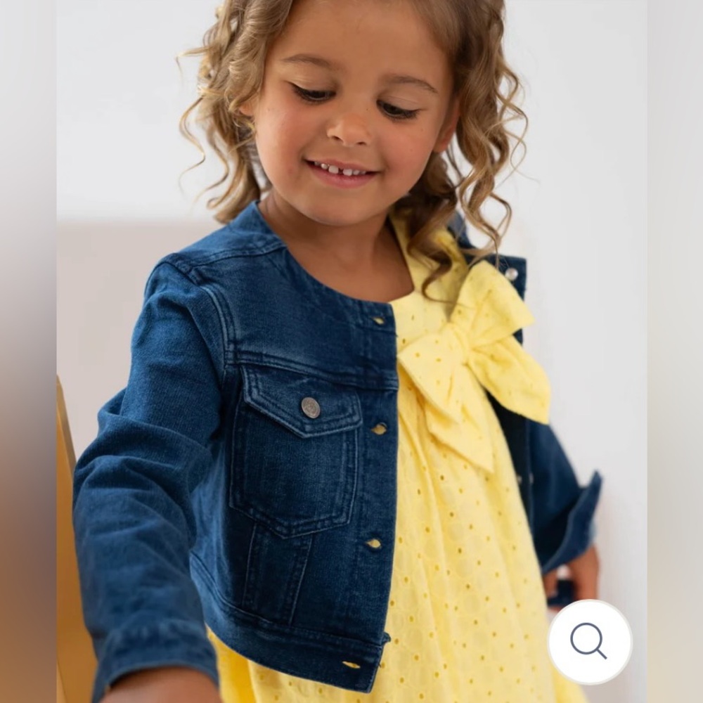 Serious Buyer Only! Tutto Piccolo Girl 8 years old Crop Demin Jacket